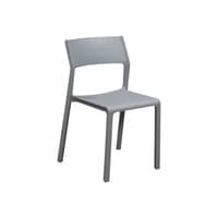 Used Stack Chair, Gray
