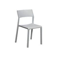 Used Stack Chair, White