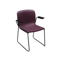 Used Stack Chair, Purple Plum