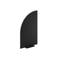 Calm Straight Privacy Screens, Rounded End