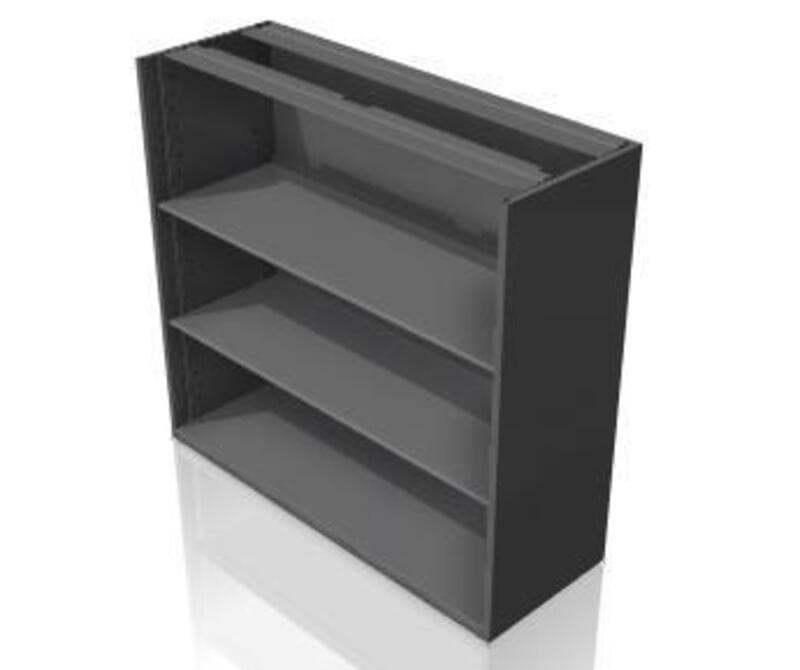 Haworth Lunstead Bookcase - Open, 4 Adj Shelves
