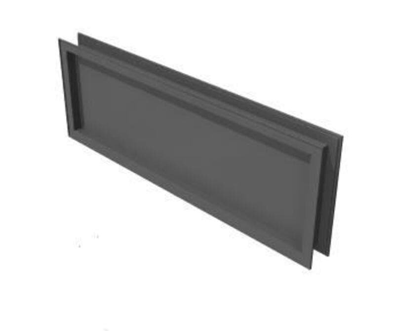 Screen, Panel Top - Square Special width 34 1/2W x 12H 4799 Platinum Metallic 6625 Translucent
