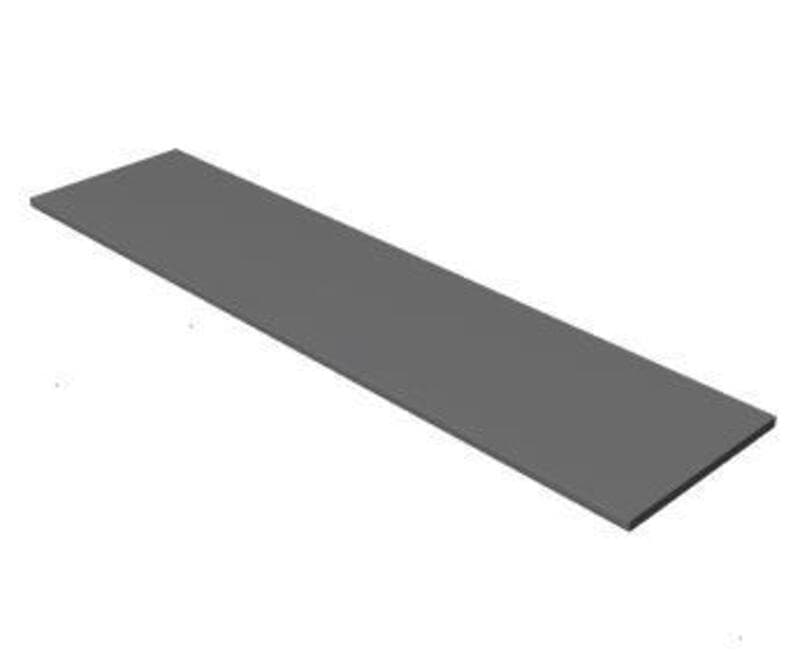 Worksurface-Straight, 1/2 cord drop, 23 1/2D x 96W