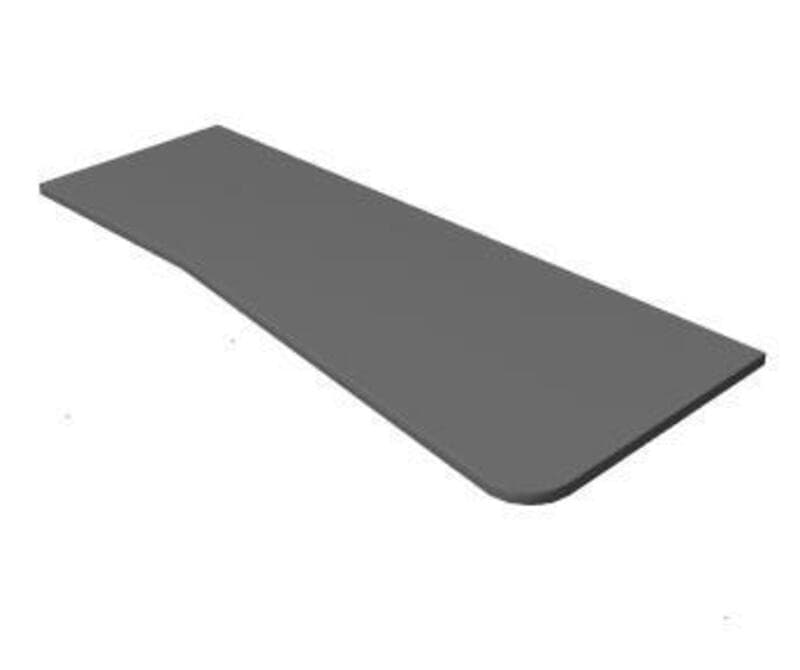 Special Transition WKS-RH, Scallop, Taper/Flat, Special Size 25 1/2DL x 29 1/2DR x 72W