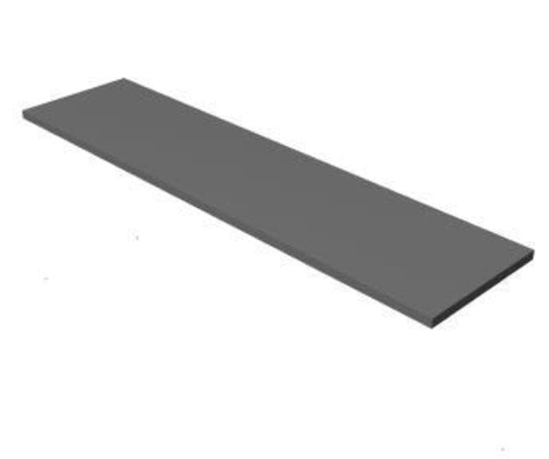 Top-Common, Square edge profile, Laminate, Flush steel front, 18D x 72W