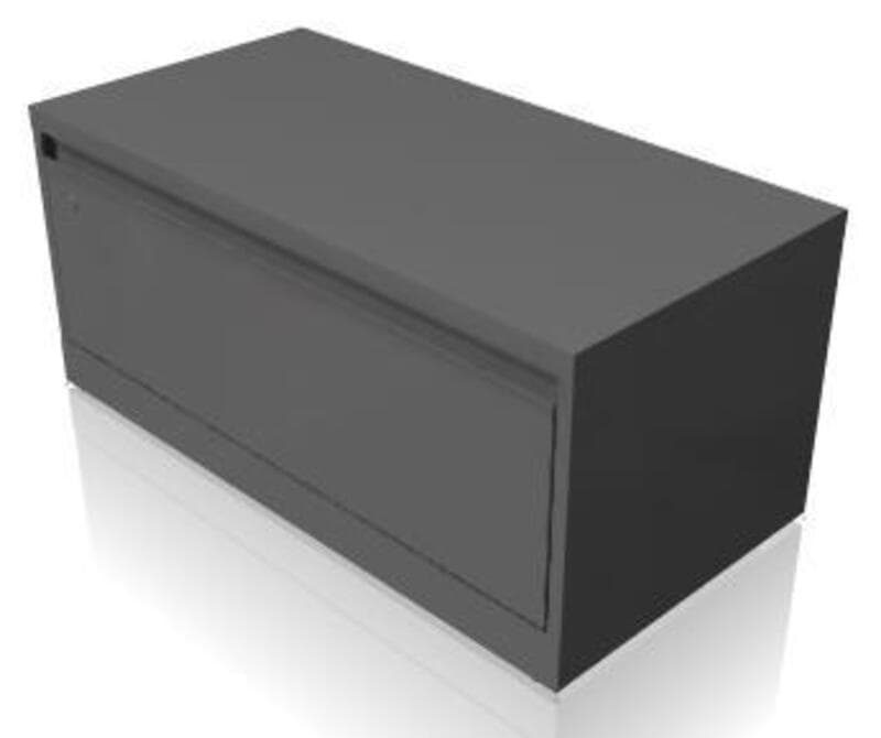 Universal; Lateral file, Flush steel front, 1 high, 18D x