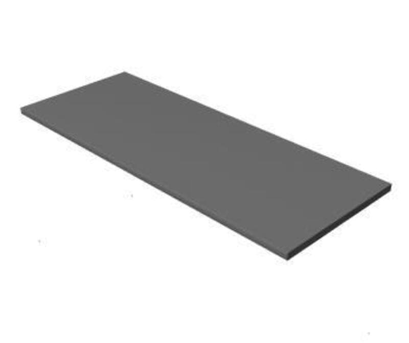 Worksurface-Straight, Plastic edge, Laminate, 1/2 cord drop, 23 1/2D x 60W