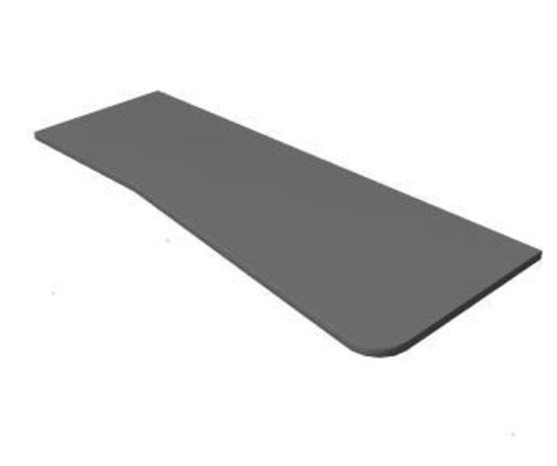 Transition WKS - RH, Scallop, Taper/Flat, Special size 25 1/2 DL x 29 1/2DR x 72W