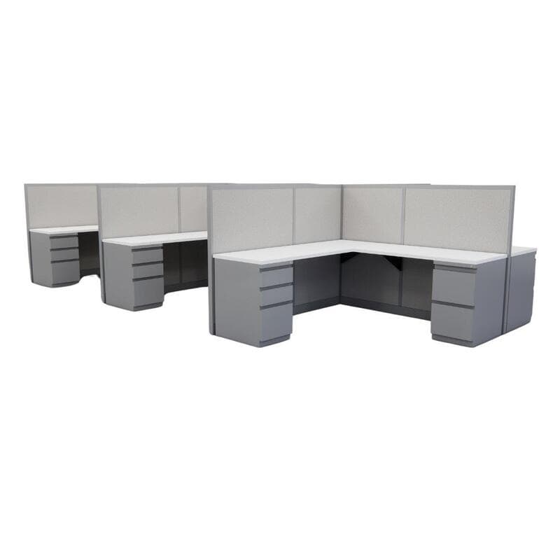 Remanufactured Avenir 53H 6X6 6-PACK Workstations