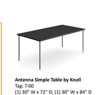 Antenna Simple Table