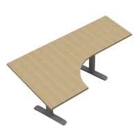 Extended Corner Work Surface (AMQ Height Adjustable Base)